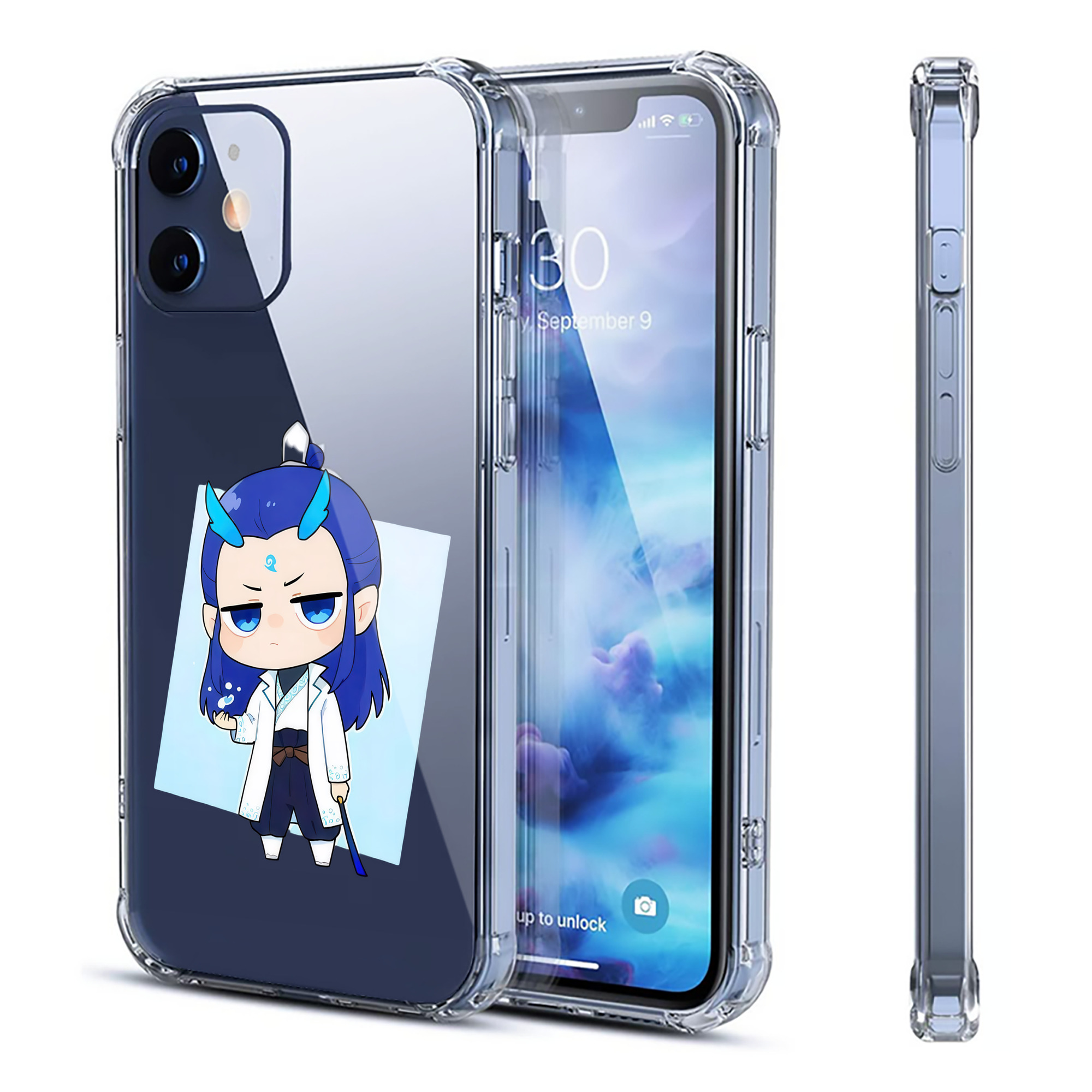 （画像用） Ne Zha 2 ナタ 魔童の大暴れ 【iPhone 12シリーズ対応】透明スマホケース（クリアソフトケース）